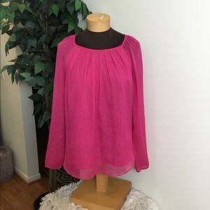 I ❤️ Ronson pink blouse with shimmer size XL